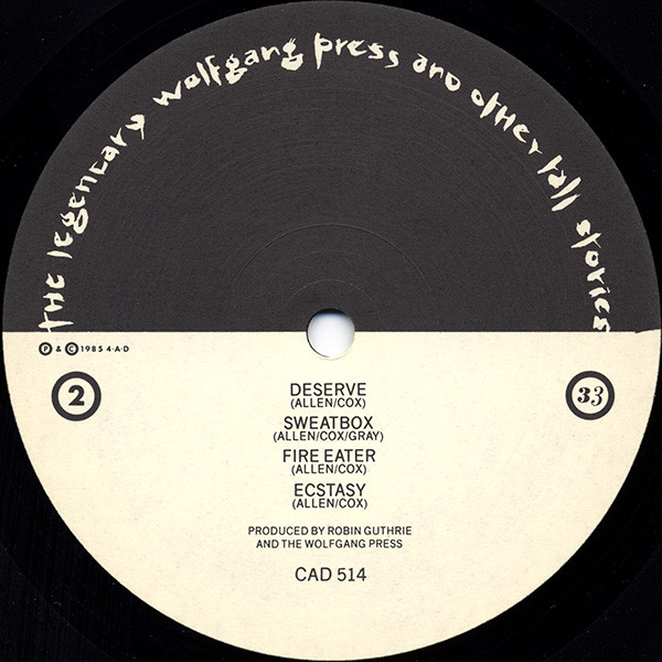 The Wolfgang Press - The Legendary Wolfgang Press And Other Tall Stories | 4AD (CAD 514) - 4