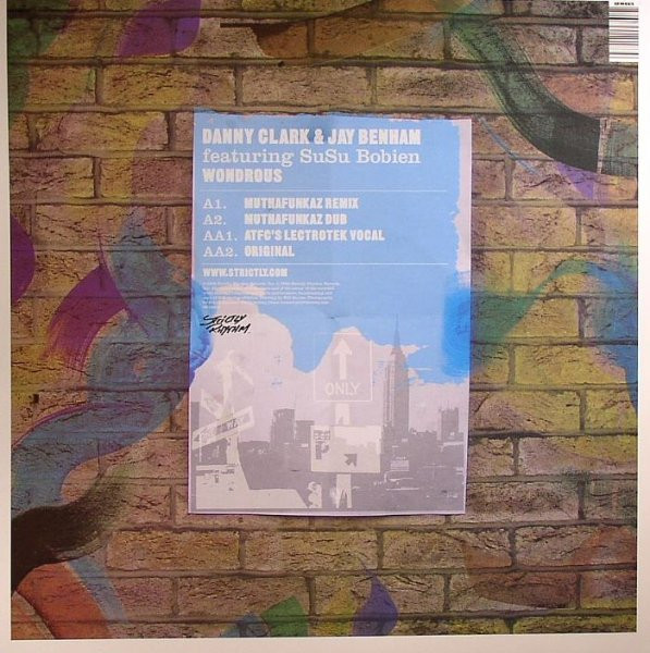 Danny Clark & Jay Benham Featuring Su Su Bobien - Wondrous | Strictly Rhythm (SR12655)