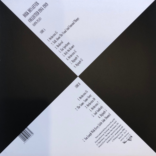 Dirk De Saever - Collected 1984​-​1989 (Long Play) | Musique Pour La Danse (MPD 015) - 2