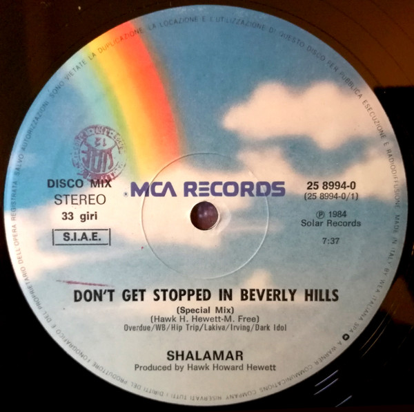 Shalamar - Don't Get Stopped In Beverly Hills | MCA Records (25 8994-0) - 2