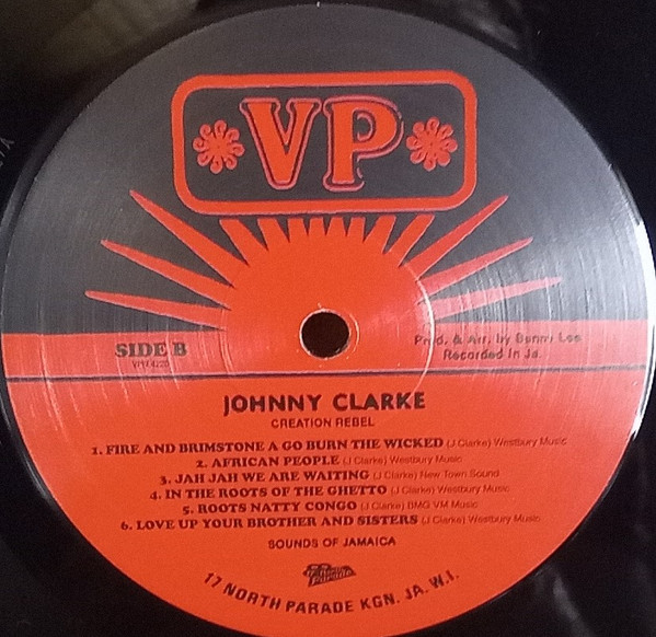 Johnny Clarke - Creation Rebel | 17 North Parade (VPRL 4220) - 2