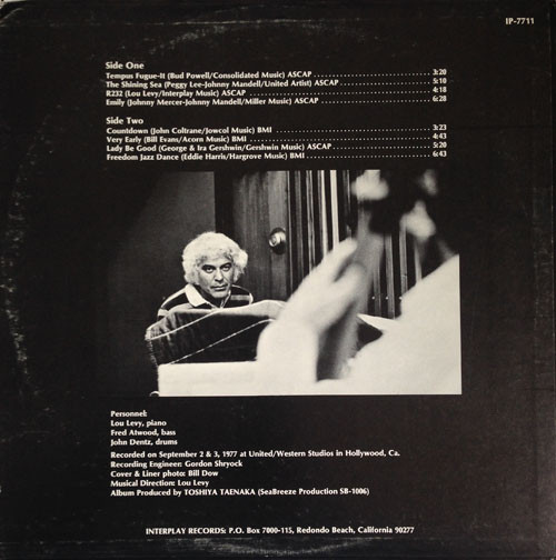 Lou Levy - Tempus Fugue-It | Interplay Records (IP-7711) - 2