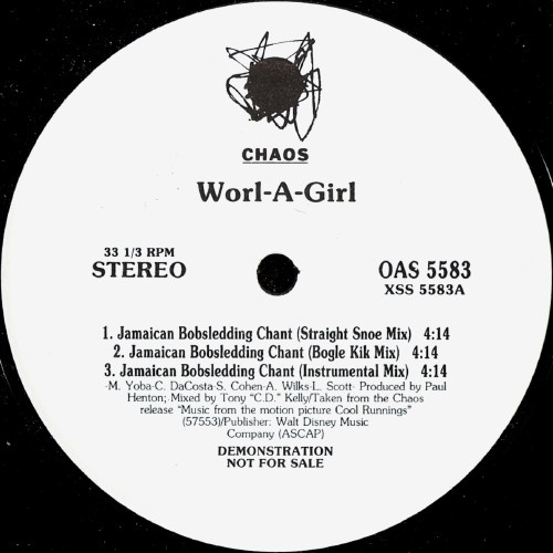 Worl-A-Girl - Jamaican Bobsledding Chant / X-Amount | Chaos Recordings (OAS 5583)