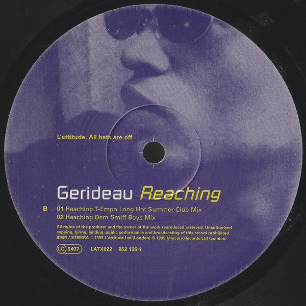 Gerideau - Reaching | L'Attitude Records (LATX022) - 3