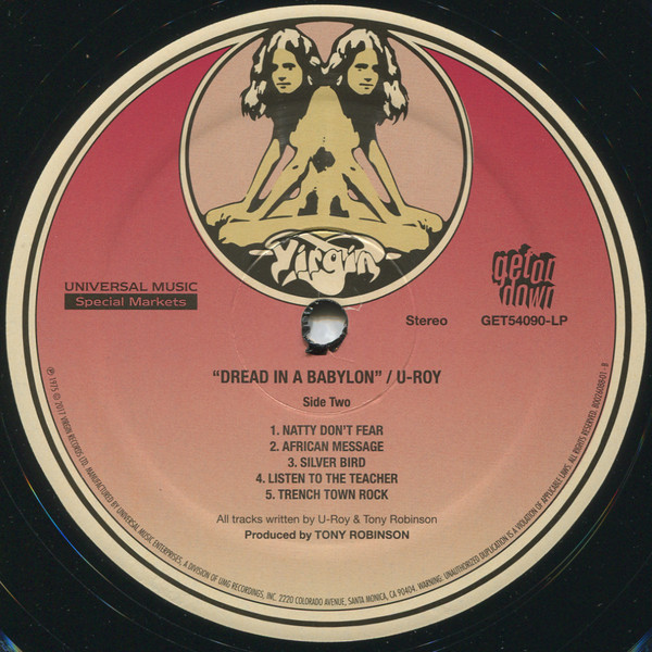 U-Roy - Dread In A Babylon | Get On Down (GET54090-LP) - 4