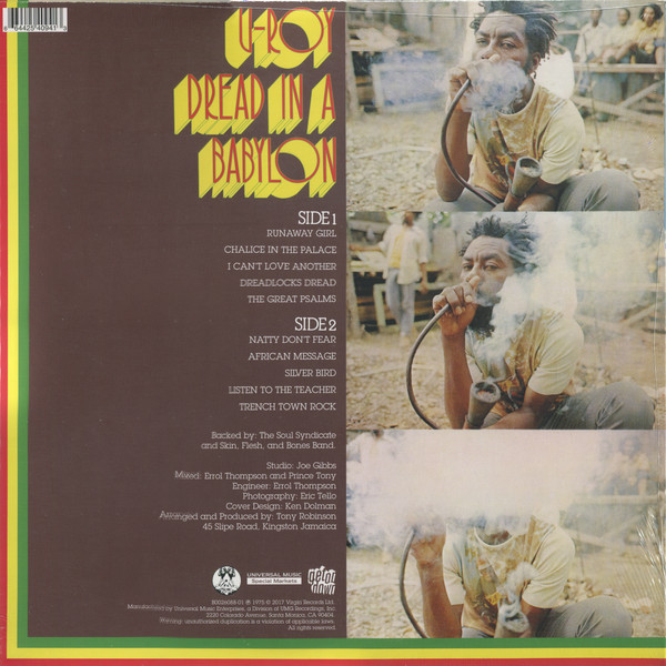 U-Roy - Dread In A Babylon | Get On Down (GET54090-LP) - 2