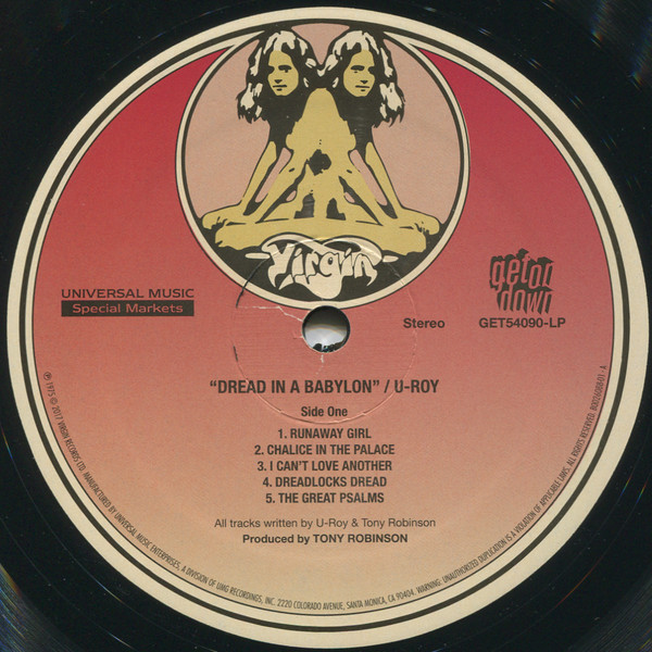 U-Roy - Dread In A Babylon | Get On Down (GET54090-LP) - 3
