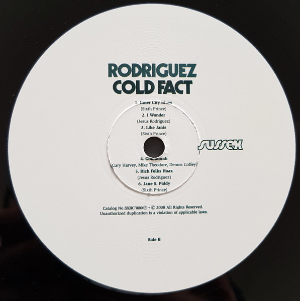 Sixto Rodriguez - Cold Fact | Sussex (SXBS 7000) - 4
