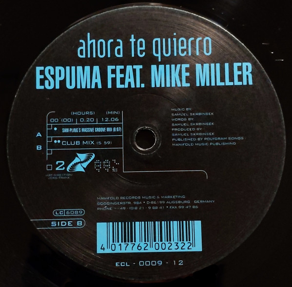 Espuma Feat. Mike Miller - Ahora Te Quierro | Eclipse Tunes (ECL 0009-12) - main