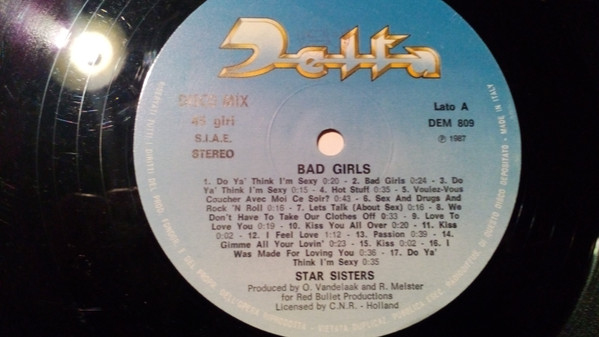 The Star Sisters - Bad Girls | Delta (DEM 809) - 2