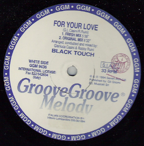 Black Touch - For Your Love | Groove Groove Melody (GGM 9436) - 2