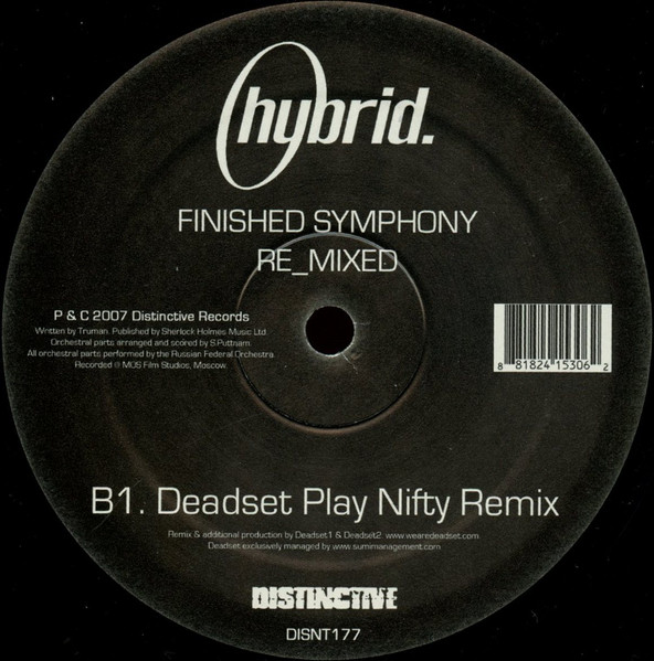 Hybrid - Finished Symphony Re_Mixed | Distinct'ive Records (DISNT177) - 2