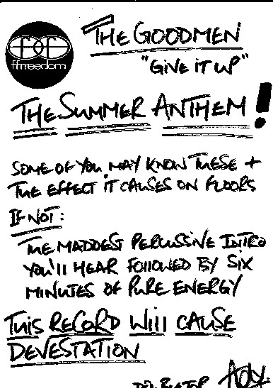 The Goodmen - Give It Up | Ffrreedom (TABX 118) - 5