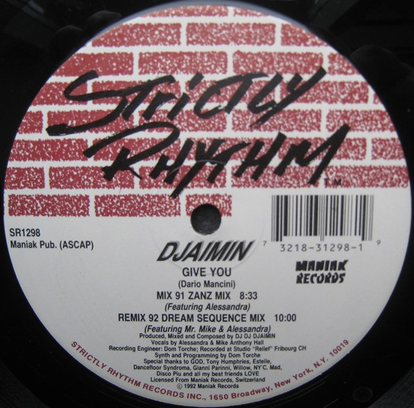 Djaimin - Give You | Strictly Rhythm (SR1298)