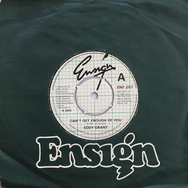 Eddy Grant - Can't Get Enough Of You | Ensign (ENY 207)