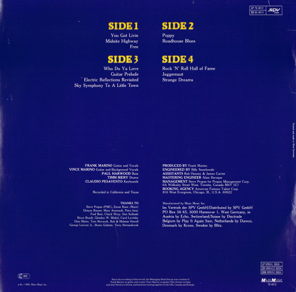 Frank Marino & Mahogany Rush - Double Live | Maze Music (78-4612) - 2