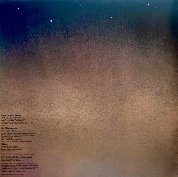 Georg Danzer - Ruhe Vor Dem Sturm | Polydor (2372 065)