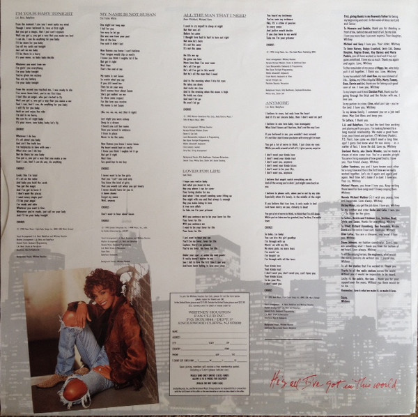 Whitney Houston - I'm Your Baby Tonight | Arista (211 039) - 6