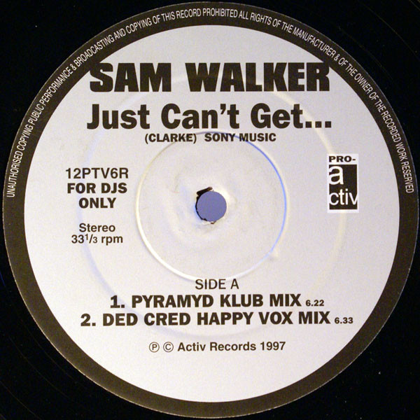 Sam Walker - Just Can't Get... | Pro-Active (12PTV6R) Sam Walker - Just Can't Get... | Pro-Active (12PTV6R)