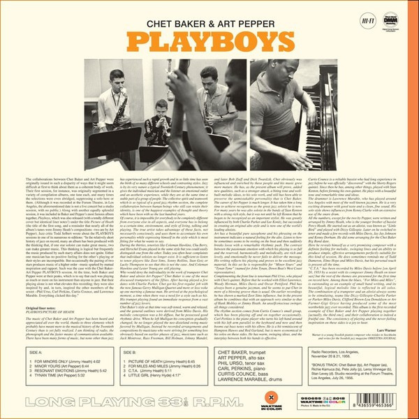 Chet Baker & Art Pepper - Playboys | WaxTime In Color (950655) - 2 Chet Baker & Art Pepper - Playboys | WaxTime In Color (950655) - 2