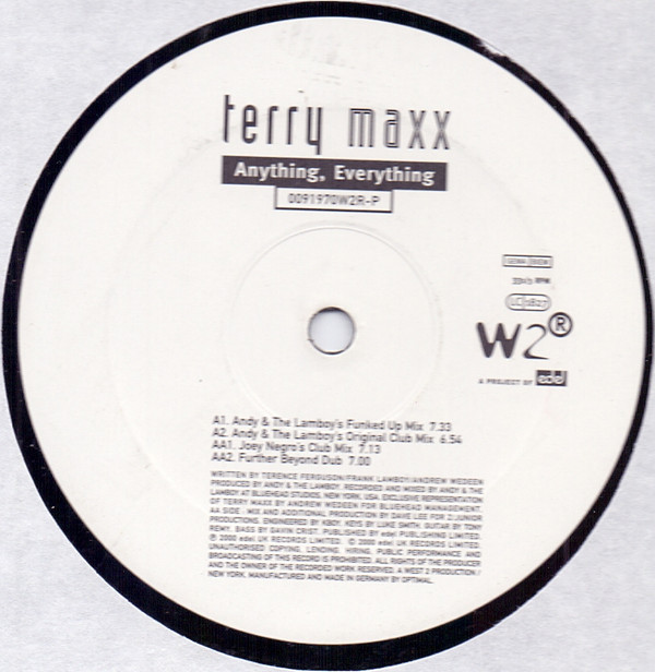 Terry Maxx - Anything, Everything | West 2 Recordings (0091970W2R-P)