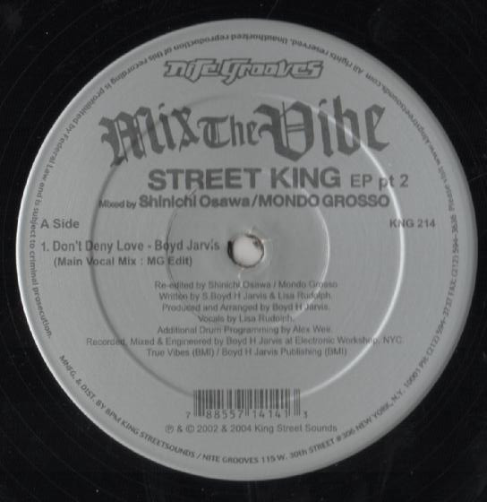 Shinichi Osawa / Mondo Grosso - Mix The Vibe: Street King EP Part 2 | Nite Grooves (KNG 214) - 2