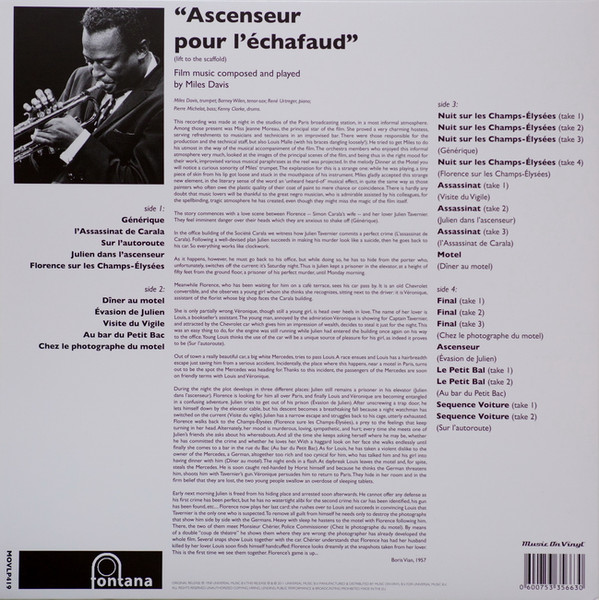 Miles Davis - Ascenseur Pour L'Échafaud (Lift To The Scaffold) | Music On Vinyl (MOVLP419) - 3 Miles Davis - Ascenseur Pour L'Échafaud (Lift To The Scaffold) | Music On Vinyl (MOVLP419) - 3