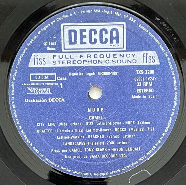 Camel - Nude | Decca (TXS 3208) - 3 Camel - Nude | Decca (TXS 3208) - 3