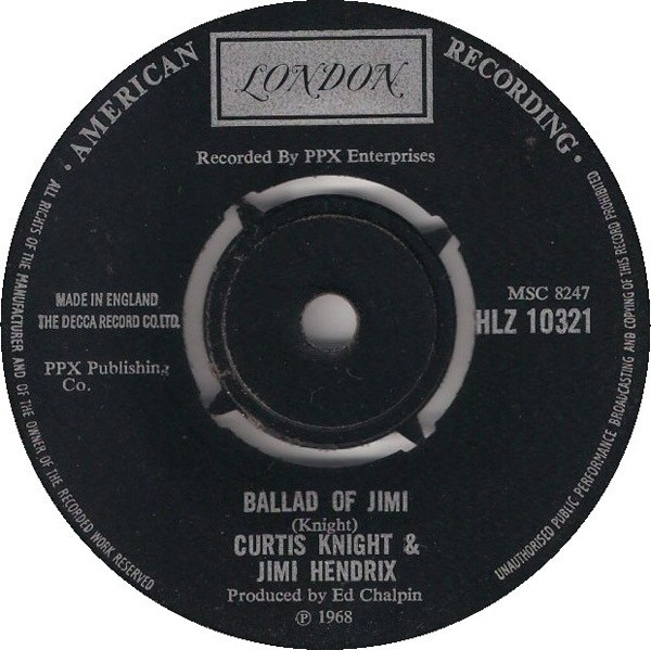 Curtis Knight & Jimi Hendrix - Ballad Of Jimi | London Records (HLZ 10321) - main