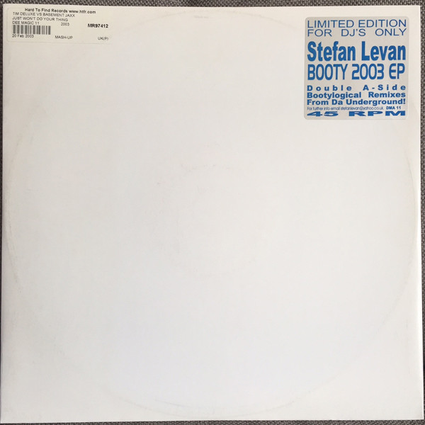 Various - Stefan Levan Booty 2003 EP | Dee Magic (DMA 11 DJ)