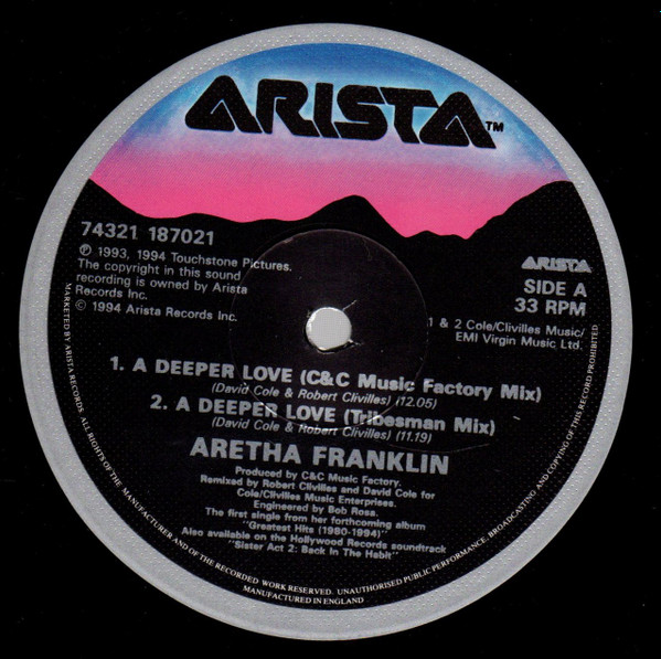 Aretha Franklin - A Deeper Love | Arista (74321 18702 1) - 3