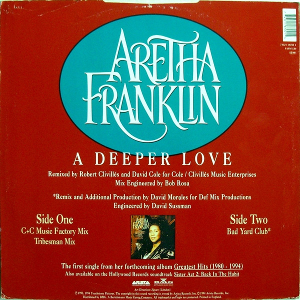 Aretha Franklin - A Deeper Love | Arista (74321 18702 1) - 2