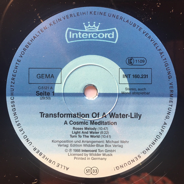 Michael Wehr - Transformation Of A Water-Lily - A Cosmic Meditation | Intercord (INT 160.231) - 3
