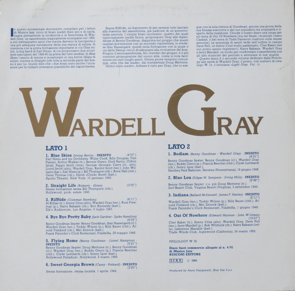 Wardell Gray - Wardell Gray | Philology (W 36) - 2