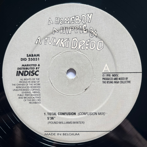 A Homeboy, A Hippie & A Funki Dredd - Total Confusion | Indisc (DID 35031) - 3