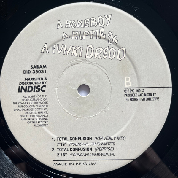 A Homeboy, A Hippie & A Funki Dredd - Total Confusion | Indisc (DID 35031) - 4