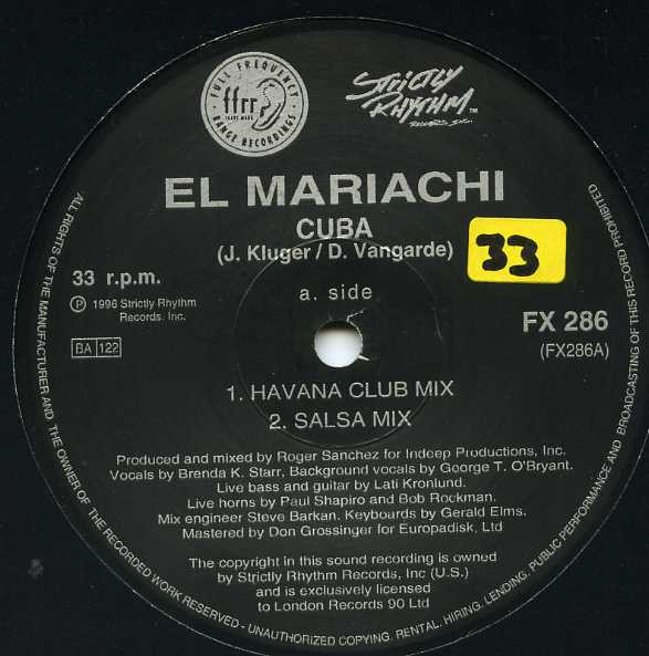 El Mariachi - Cuba | FFRR (FX 286) - 3
