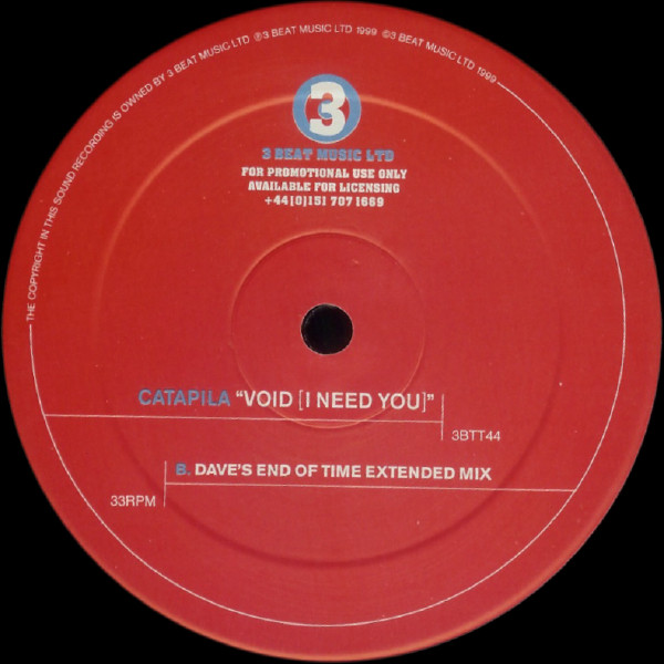 Catapila - Void (I Need You) | 3 Beat Music Ltd. (3BTT44) - 4 Catapila - Void (I Need You) | 3 Beat Music Ltd. (3BTT44) - 4