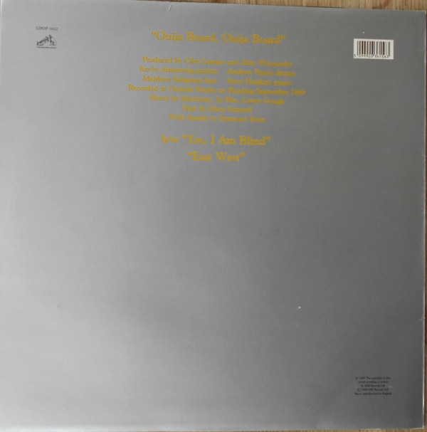 Morrissey - Ouija Board, Ouija Board | His Master's Voice (12POP 1622) - 2