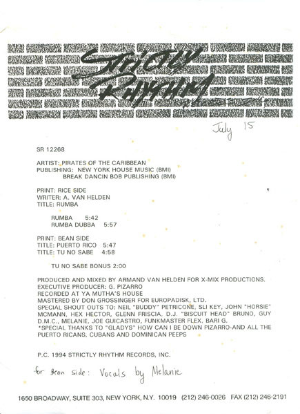 Pirates Of The Caribbean - Vol. III | Strictly Rhythm (SR 12268) - 2 Pirates Of The Caribbean - Vol. III | Strictly Rhythm (SR 12268) - 2