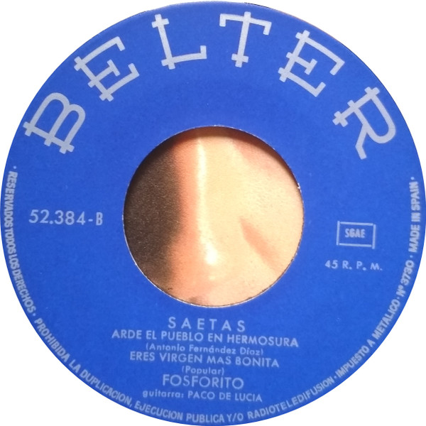 Fosforito - Saetas | Belter (52.384) - 4