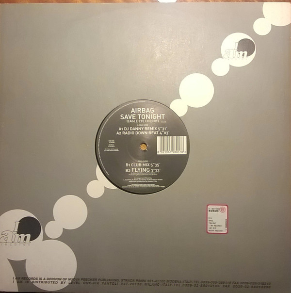 Airbag - Save Tonight | I Am Records (IAM 015) - main