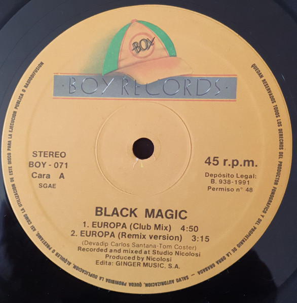 Black Magic - Europa | Boy Records (BOY-071) - 3