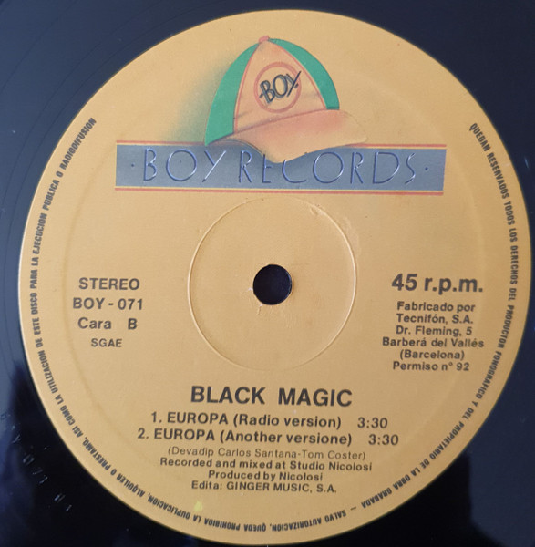 Black Magic - Europa | Boy Records (BOY-071) - 4