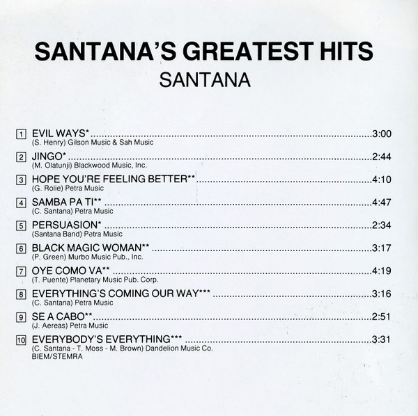 Santana - Santana's Greatest Hits | Corriere Della Sera (none) - 2