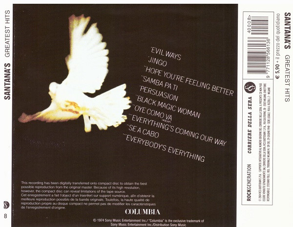 Santana - Santana's Greatest Hits | Corriere Della Sera (none) - 4