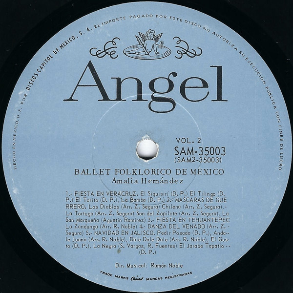 Ballet Folklorico De Mexico - Ballet Folklorico De Mexico Vol. 2 | Angel Records (SAM 35003) - 4