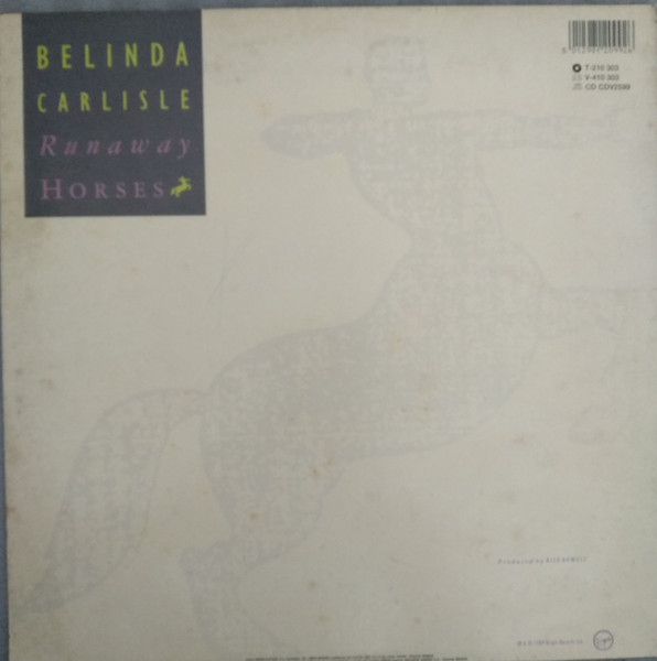 Belinda Carlisle - Runaway Horses | Virgin (T-210 303) - 2