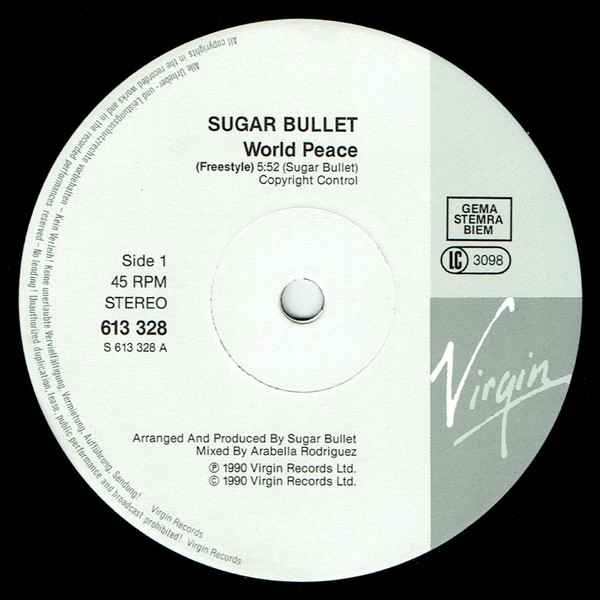 Sugar Bullet - World Peace | Virgin (613 328) - 3