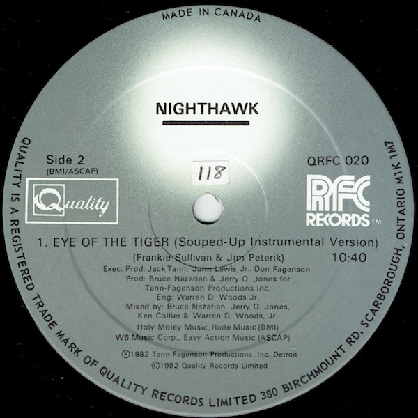 Nighthawk - Eye Of The Tiger | Quality (QRFC 020) - 2 Nighthawk - Eye Of The Tiger | Quality (QRFC 020) - 2